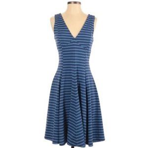 {Peter Som} Blue Striped Dress